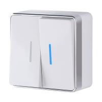 Выключатель двухклавишный с подсветкой Gallant белый Werkel Накладные механизмы Gallant белые W5020101