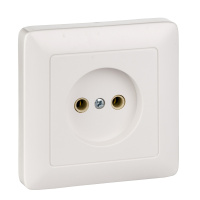 Розетка без заземления 10А Systeme Electric Hit, БЕЛЫЙ RS10-132-B