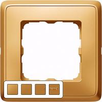 Рамка 4 местная матовое золото 773664 Legrand Cariva цвет матовое золото