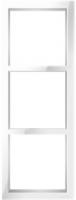 Трехпостовая рамка (3 поста) вертикальная CGSS цв. Белый PL-VP103-WCG