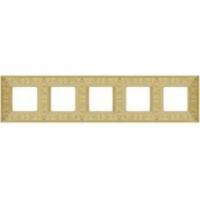 Рамка 5-пост Светлое золото Fede granada FD01415OB