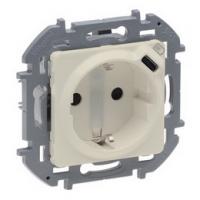 Розетки с USB зарядкой 1500mA бежевый Inspiria 673771