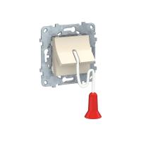 Выключатель со шнуром 1 м без фиксации схема 1 Unica NEW Schneider Electric бежевый NU522644