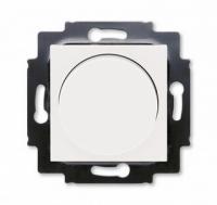 Диммер поворотно нажимной 60-600 Вт ABB Levit жемчуг - ледяной 2CHH942247A6068