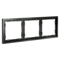 Рамка пластиковая на 3 поста Voltum S70 пластик титан Soft touch (VLS100306)