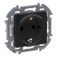 Розетка с заземлением 16А антрацит Inspiria 673723
