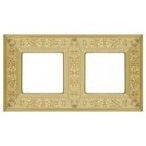 Рамка 2-пост Светлое золото Fede granada FD01412OB