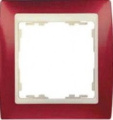 Simon 82 Рамки Гранатовый металлик- Слоновая кость