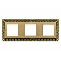 Рамка 3-пост Светлая бронза Fede San Sebastian FD01223PB