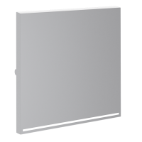 Клавиша для выключателя/переключателя одноклавишного Voltum S70 пластик серый с подсветкой (VLS000216)