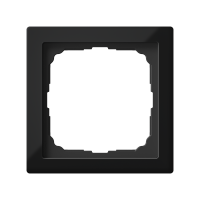 Рамка 1-пост Systeme Electric ArtGallery Pure матовое органическое стекло черный GAL331001