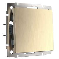 Выключатель одноклавишный шампань рифленый Werkel Встраиваемые механизмы шампань рифленый W1110010