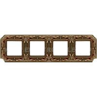 Рамка 4-пост Светлая бронза Fede Palace FD01364PBCL