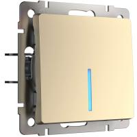 Выключатель одноклавишный с подсветкой шампань Werkel Встраиваемые механизмы шампань W1110111