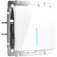 Выключатель одноклавишный с подсветкой белый Werkel Встраиваемые механизмы белые W1110101