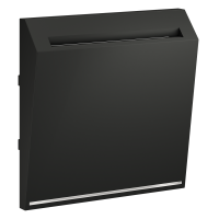 Накладка для выключателя карточного Voltum S70 пластик графит Soft touch (VLS002607)