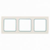 3 постовая рамка белая с линией цвета синий EKF Стокгольм EKF EAM-G-304-30