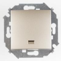 Выключатель 1 клавишный с подсветкой Simon 15 1591104-034