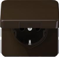 Розетка с крышкой Jung CD500 CD1520BFKLBR