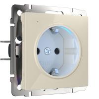 Розетка с подсветкой слоновая кость Werkel Встраиваемые механизмы слоновая кость W1171403