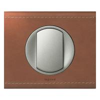 Рамка 1-пост Кожа Крем-карамель Legrand Celiane 69281