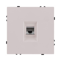Розетка Ethernet RJ45 Cat.6, кашемир матовый Kollinger Eclipse EC-017CM