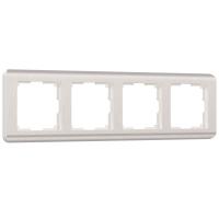 Рамка из пластика на 4 поста Stream перламутровый Werkel Stream перламутровый W0042113