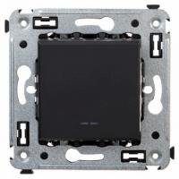 Проходной 1-клав. черный матовый DKC Avanti 4412113