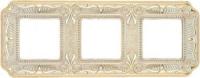 Рамка 3-пост Светлое золото - Белая патина Fede Firenze FD01363OP