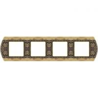 Рамка 4-пост Светлая бронза Fede san remo FD01424PB