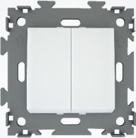 Выключатель 2-клав CGSS цв. белый GL_W102-WCM