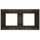 Рамка 2-пост Античное серебро Fede granada FD01412AS