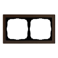 Рамка 2-пост Systeme Electric ArtGallery Pure органическое стекло мокко GAL320602