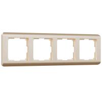 Рамка из пластика на 4 поста Stream шампань Werkel Stream шампань W0042111