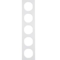 Рамка 5 местная полярная белизна глянцевый 10152289 Berker R3