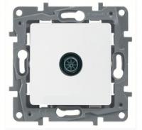 Розетка TV стандартная 2 дБ, 0-2400 мГц белая Etika 672251