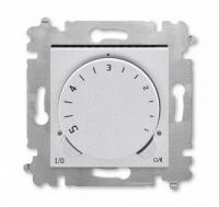 Механизм терморегулятора механического ABB Levit серебро - дымчатый чёрный 2CHH920003A6070