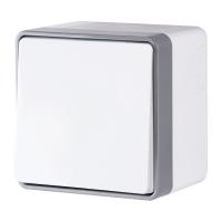 Выключатель одноклавишный влагозащищенный Gallant белый Werkel Накладные механизмы Gallant белые W5010201