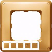 Рамка 5 местная матовое золото 773665 Legrand Cariva цвет матовое золото