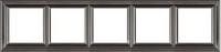 Рамка 5-пост цт. антрацит Jung Eco Profi Deco EPD485AN
