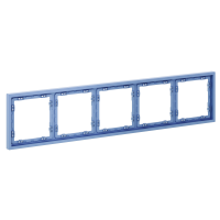 Рамка пластиковая на 5 постов Voltum S70 пластик деним (VLS100515)