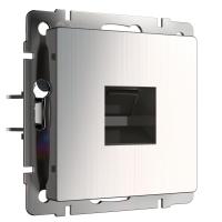 Розетка Ethernet RJ-45 глянцевый никель Werkel Встраиваемые механизмы глянцевый никель W1181002