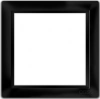 Однопостовая рамка (1 пост) CGSS цв. черный PL-P101-BCM