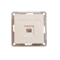 Розетка телефонная скрытой установки 1А Systeme Electric W59, слоновая кость RSI-152T-2-86