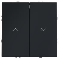 Выключатель для жалюзи 10А Voltum S70 графит Soft touch пластик (VLS020707)