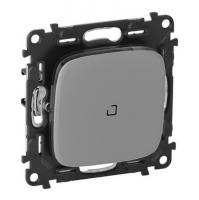 Выключатель 1 клавишный с подсветкой 10АХ 250В безвинтовые зажимы Legrand Valena Allure 752001+67684+755087