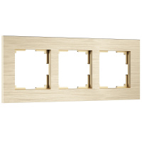 Рамка из металла на 3 поста АluMax шампань  Werkel AluMax шампань W0033511