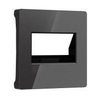 Розетка двойная rj-45 Werkel акрил черный вкладная клемма (W1191148 + W1181101)