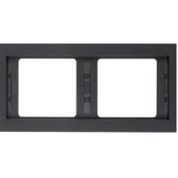 Рамка черная двойная горизонтальная 13637006 Berker K