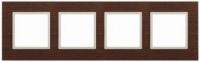 4 постовая рамка дуб ЭРА Элеганс 14-5304-09